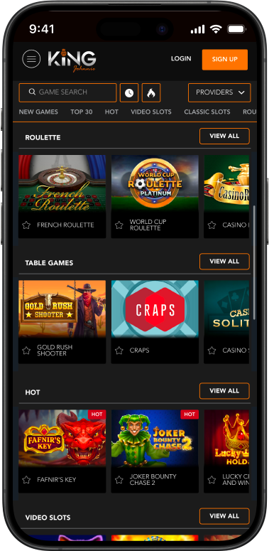 King Johnnie Casino Australia Mobile