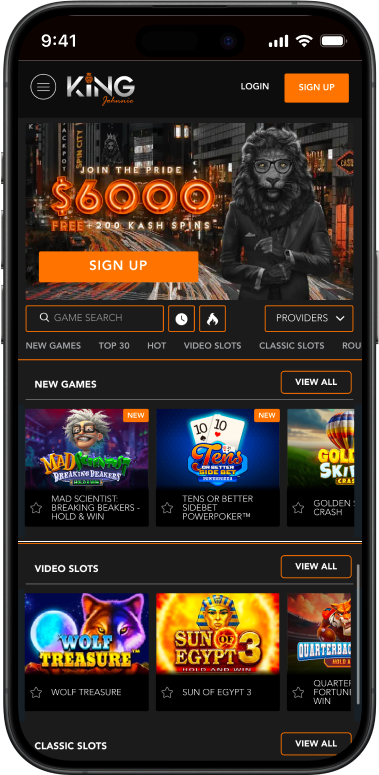 King Johnnie Casino Australia Mobile